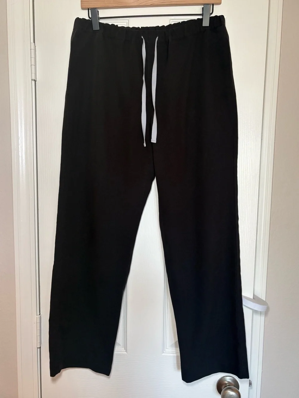 FIGS Pisco Straight Leg Scrub Pants Black Small Short S/S